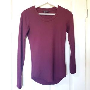 28. Purple ribbed long sleeve shirt